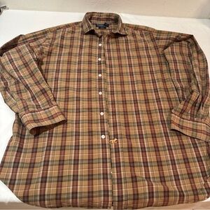 Polo  Plaid Shirt - Brown